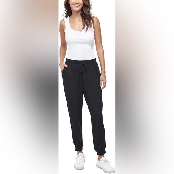 Splendid Pants - Splendid Women's Black High Rise Jogger Sweatpants Size XL
